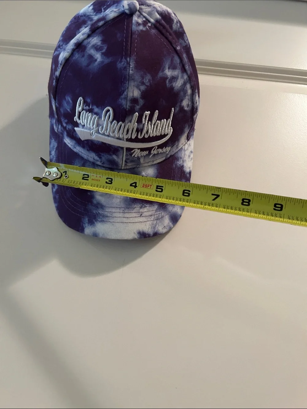 Sunsations  Long Beach Island NJ LBI Embroidered Tie-Dye Cap Purple White OS